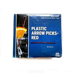 1000 Royal Red Plastic Arrow Picks